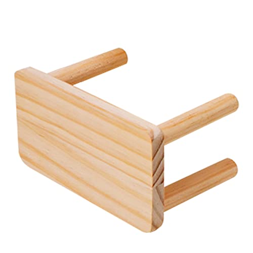 BAZEITFLOW Holz Hamster Plattform für Käfig Große Multifunktionale Kletterstation aus Hochwertigem Holz für Hamster und Chinchillas Fördert Spiel und Bewegung Langlebig von BAZEITFLOW