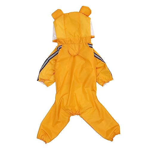 BAZEITFLOW Hund Regenmantel Hündchen mit Kapuze Katzenregenmantel Whippet-Regenmantel Hunde Regenmantel Regenmantelhund wasserdichte Regenjacke für Haustiere Kleinhunde Regenjacke Stoff Gelb BAZEITFLOW Hund Regenmantel Hündchen mit Kapuze Katzenregenmantel Whippet-Regenmantel Hunde Regenmantel Regenmantelhund wasserdichte Regenjacke für Haustiere Kleinhunde Regenjacke Stoff Gelb von BAZEITFLOW
