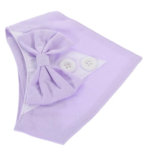 BAZEITFLOW Hundehalsband Welpenanzug mit Schleife Langlebiges Waschbar Modisches Halstuch für Haustier Dress Up Auffälliges Design für Besondere Anlässe Xs von BAZEITFLOW