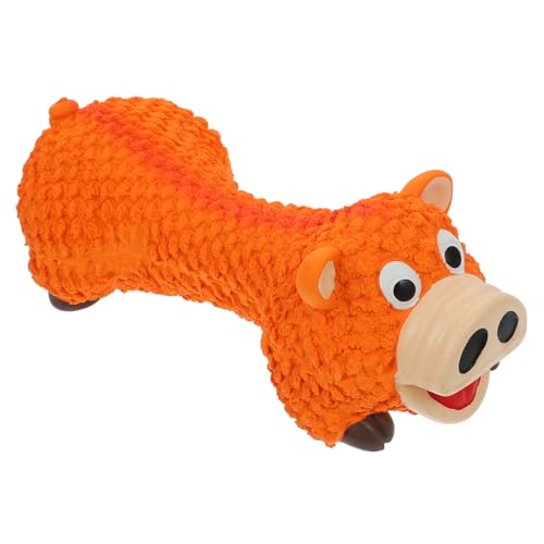 BAZEITFLOW Hundespielzeug Kauspielzeug aus Robustem Naturkautschuk Schweineform Orange für Kleine Hunde zur Zahnpflege Spielerisch gegen Zahnjucken Vielseitig zum Training und Belohnen BAZEITFLOW Hundespielzeug Kauspielzeug aus Robustem Naturkautschuk Schweineform Orange für Kleine Hunde zur Zahnpflege Spielerisch gegen Zahnjucken Vielseitig zum Training und Belohnen von BAZEITFLOW