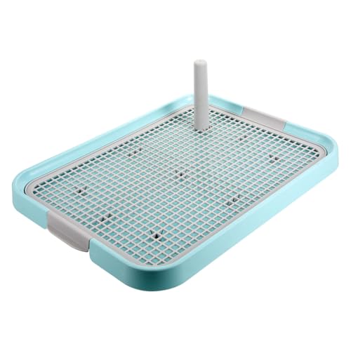 BAZEITFLOW Hundetoilette aus Kunststoff mit Abnehmbarem Leichtes Robustes Hundetöpfchen für Kleine und Mittelgroße Hunde Indoor Welpentoilette mit Einfachem Reinigungssystem für von BAZEITFLOW