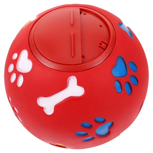 BAZEITFLOW Interaktiver Großer Hundespielball aus Langlebigem mit Verstellbarer Öffnung zur Leckerli Ausgabe Leicht zu Reinigen Fördert Spielerisches Füttern und Unerwünschtes Beißen von BAZEITFLOW