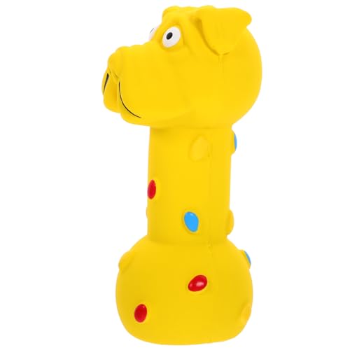 BAZEITFLOW Interaktives Hundespielzeug aus Langlebigem Latex Quietschendes Kauspielzeug für Welpen Zahnpflegendes Tiermotiv Beißtresistent Stimuliert Geeignet für Spielerisches Training von BAZEITFLOW