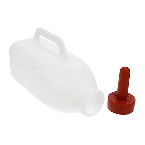 BAZEITFLOW Kälbermilchflasche mit Gummisauger Auslaufsichere Fütterungsflasche für Lämmer Haustierfütterung Praktische und Langlebige Tiernahrungslösung Leicht zu Reinigen Wiederverwendbar von BAZEITFLOW