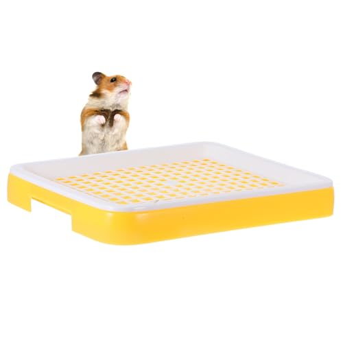 BAZEITFLOW Kaninchen Toilette Litter Box mit Urin Kottrenner Rechteckiges Kunststoff trainingsbecken für Kleine Tiere Vielseitig für Käfige Innen Außenbereich Geruchsarm und Leicht zu von BAZEITFLOW