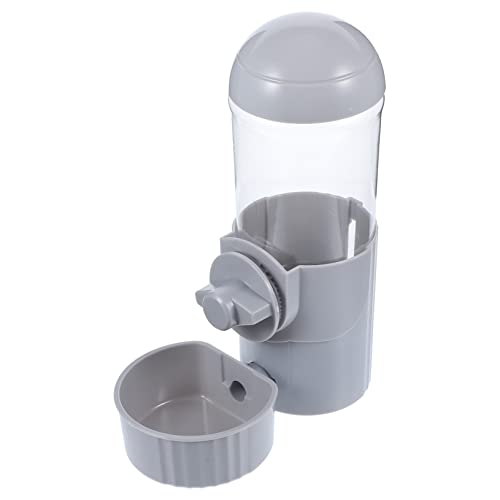 BAZEITFLOW Katze Hund Futterautomat doppelt Katzenwasserschale Haustier Pools pet Feeder pet Water Bowl wasserflasche Wasserspender für Katzen automatischer Futterautomat für Hunde Dark Grey von BAZEITFLOW
