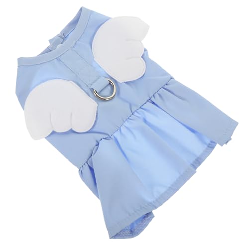 BAZEITFLOW Katzenkleid Haustierkleidung Rock Haustiere Outfits Hundekleid Für Atmungsfreie Haustierweste Sommerliches Haustierkleid Sky-Blue Baumwolle Polyester BAZEITFLOW Katzenkleid Haustierkleidung Rock Haustiere Outfits Hundekleid Für Atmungsfreie Haustierweste Sommerliches Haustierkleid Sky-Blue Baumwolle Polyester von BAZEITFLOW