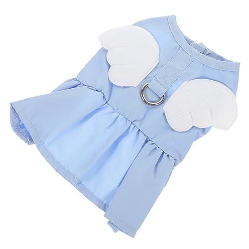 BAZEITFLOW Katzenkleid für Haustierkleid Sommer Welpenkleid Engel hundekleidung Heimtierbedarf Welpenhemd dekorative Hundekleidung Baumwolle Polyester Sky-Blue BAZEITFLOW Katzenkleid für Haustierkleid Sommer Welpenkleid Engel hundekleidung Heimtierbedarf Welpenhemd dekorative Hundekleidung Baumwolle Polyester Sky-Blue von BAZEITFLOW
