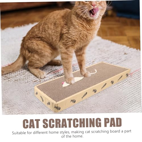 BAZEITFLOW Katzenkratzbrett aus Robustem Wellpappe mit Kratzfester Kratzmatte für Indoor Katzen Langlebiges Kratzpad zur Krallenpflege und Energieabbau mit Spielmaus Groß Sicher und BAZEITFLOW Katzenkratzbrett aus Robustem Wellpappe mit Kratzfester Kratzmatte für Indoor Katzen Langlebiges Kratzpad zur Krallenpflege und Energieabbau mit Spielmaus Groß Sicher und von BAZEITFLOW