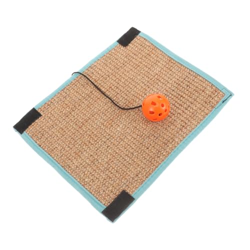 BAZEITFLOW Katzenkratzroller Sisal mit Glockenball Langlebiges Katzenspielzeug für Wohnungskatzen Interaktives Kratzbrett Schützt Möbel Geeignet für Kätzchen und Katzenspaß von BAZEITFLOW