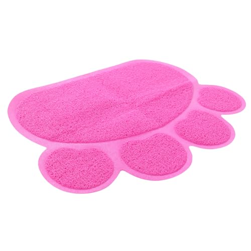 BAZEITFLOW Katzenstreu Matte Für Katzentoilette rutschfeste Farbenfrohe Schmutzfangmatte Für Katzen Multifunktionale Matte Für Futter Und Katzenstreu Pflegeleicht Und Stylisch von BAZEITFLOW