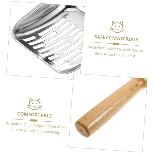 BAZEITFLOW Katzenstreuschaufel Flach Non Stick Katzenklo Reinigungsschaufel Langlebig Leicht für Katzenstreu und Katzentoilette Kompakt Tragbar von BAZEITFLOW