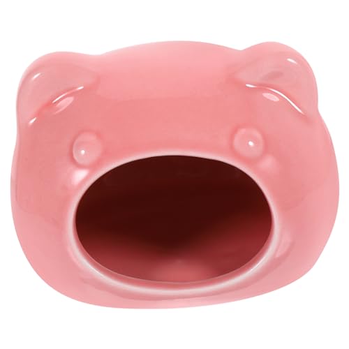 BAZEITFLOW Keramik Hamsterhaus Nest Kühlendes Versteck Nager Rückzugsort Kleintier Schlafplatz Stabil Ganzjährig Sicher Rosa Klein BAZEITFLOW Keramik Hamsterhaus Nest Kühlendes Versteck Nager Rückzugsort Kleintier Schlafplatz Stabil Ganzjährig Sicher Rosa Klein von BAZEITFLOW