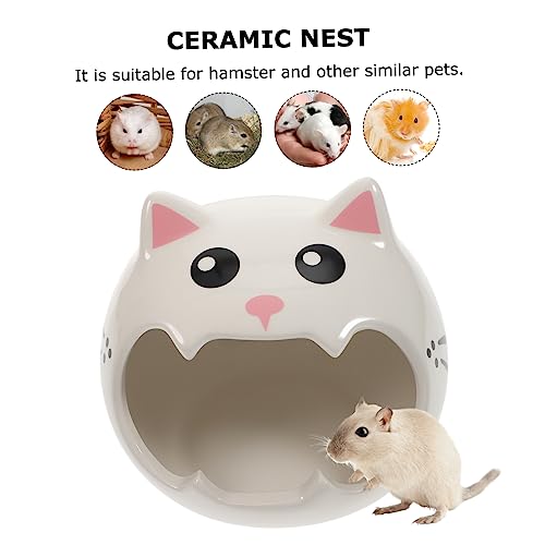 BAZEITFLOW Keramik Haustierhaus Hamster Versteck Sommer Kühler Schlafplatz Kleintier Nest für Hamster Chinchilla und Andere Kleine Haustiere Langlebig Temperaturregulierend für Ganzjährig BAZEITFLOW Keramik Haustierhaus Hamster Versteck Sommer Kühler Schlafplatz Kleintier Nest für Hamster Chinchilla und Andere Kleine Haustiere Langlebig Temperaturregulierend für Ganzjährig von BAZEITFLOW