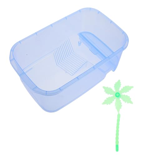 BAZEITFLOW Kleiner Reptilien Lebensraum Tank mit Transparentem Design und Sonnenplattform für Schildkröten Eidechsen und Kleine Haustiere wasserdichte Aufzuchtbox für Zuhause und Zucht BAZEITFLOW Kleiner Reptilien Lebensraum Tank mit Transparentem Design und Sonnenplattform für Schildkröten Eidechsen und Kleine Haustiere wasserdichte Aufzuchtbox für Zuhause und Zucht von BAZEITFLOW