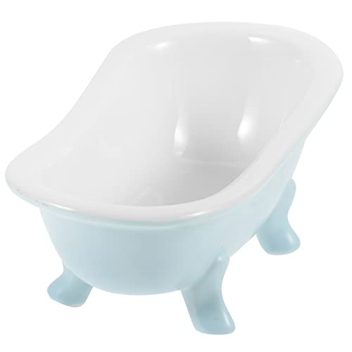 BAZEITFLOW Kleines Hamsterbad aus Keramik Hygienische Sandbadewanne für Kleine Haustiere Wiederverwendbar für Hamster und Chinchillas Design Mattblau Sicheres BAZEITFLOW Kleines Hamsterbad aus Keramik Hygienische Sandbadewanne für Kleine Haustiere Wiederverwendbar für Hamster und Chinchillas Design Mattblau Sicheres von BAZEITFLOW