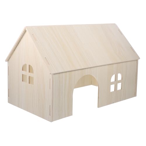 BAZEITFLOW Kleines aus Holz für Hamster und Meerschweinchen und Sicher und Ausruhen aus Natürlichen Materialien Große Komfortgröße für Haustiere BAZEITFLOW Kleines aus Holz für Hamster und Meerschweinchen und Sicher und Ausruhen aus Natürlichen Materialien Große Komfortgröße für Haustiere von BAZEITFLOW