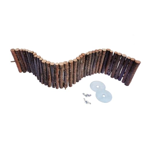 BAZEITFLOW Kleintier Kletterleiter aus Holz Hängende Brücke für Hamster und Nager Ruheplatz für Kleine Haustiere BAZEITFLOW Kleintier Kletterleiter aus Holz Hängende Brücke für Hamster und Nager Ruheplatz für Kleine Haustiere von BAZEITFLOW