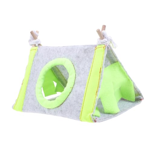 BAZEITFLOW Kleintier Wärmenest Kuschelbett für Hamster Meerschweinchen Chinchilla Atmungsaktives Leichtes Haustierbett Kleines Warmes Schlafhaus für Kleine Nager und Kaninchen Grün Robust und von BAZEITFLOW