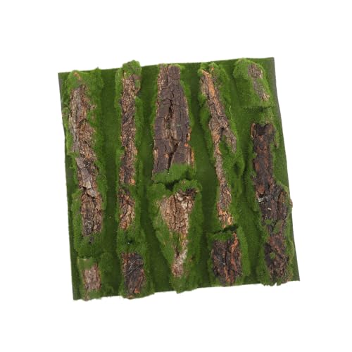 BAZEITFLOW Kletternde Tierrinden-Dekoration 3D-Aquarium-Hintergrund Hängend Korkenrinde Schildkröten -backenplattform Deckel Reptil Unterlage Künstliche Reben Axolotl-Panzer Künstliches Moos von BAZEITFLOW