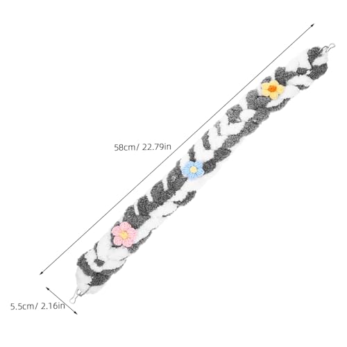 BAZEITFLOW Kletterseil für Frettchen und Kleintiere Multifunktionales Sicheres Kauspielzeug und Hängedekoration für Hamster Ratten und Zuckersäuger im Käfig Grauweißes Verwicklungsfreies von BAZEITFLOW