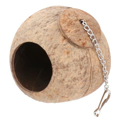BAZEITFLOW Kokosnussschale für Sittiche und Kleine Haustiere Natürliches Vogelhaus für Warmes für Wellensittiche Nistkästen für Kleine Pelztiere BAZEITFLOW Kokosnussschale für Sittiche und Kleine Haustiere Natürliches Vogelhaus für Warmes für Wellensittiche Nistkästen für Kleine Pelztiere von BAZEITFLOW