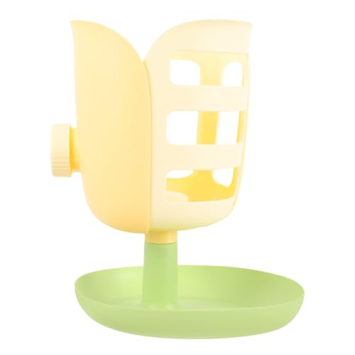 BAZEITFLOW Kreativer Bunny Holder Heuraufe Tulpenform aus Strapazierfähigem Hängender und Stehender Futterhalter für Kaninchen und Kleine Haustiere Sicher und Langlebig für Heu und Gras von BAZEITFLOW