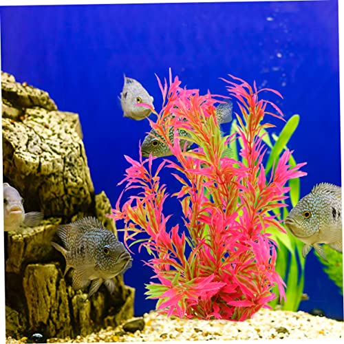 BAZEITFLOW Künstliche Aquarium Pflanzen Kunststoff Gras für Aquarien Dekoration Lebensecht Wasserpflanzen Ornament Rot Grün für Süß und Salzwasserfische Versteckplatz und Pflegeleicht BAZEITFLOW Künstliche Aquarium Pflanzen Kunststoff Gras für Aquarien Dekoration Lebensecht Wasserpflanzen Ornament Rot Grün für Süß und Salzwasserfische Versteckplatz und Pflegeleicht von BAZEITFLOW