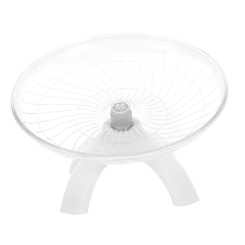BAZEITFLOW Laufradspielzeug Für Hamster Rattenrad Hamster Laufrad Für Haustierratten Laufräder Für Kleintiere Rattenkäfig Chinchilla-Rad Zuckersegelrad Mausrad Weiß von BAZEITFLOW