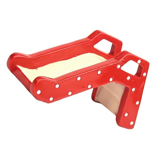 BAZEITFLOW Leiterspielzeug für Panzer Einsiedlerkrebs Pflanzen künstlich Qualle Einsiedlerkrebsbecken Reptilien Crab Toy Gecko-Leiter- Leiterspielzeug für Reptilien Plastik rot von BAZEITFLOW