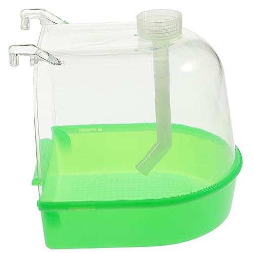 BAZEITFLOW Multifunktionale Vogelbadewanne für Kanarienvögel und Wellensittiche mit Abgedecktem Wasserbehälter für Käfige Fördert Gesunde Badegewohnheiten und Einfache BAZEITFLOW Multifunktionale Vogelbadewanne für Kanarienvögel und Wellensittiche mit Abgedecktem Wasserbehälter für Käfige Fördert Gesunde Badegewohnheiten und Einfache von BAZEITFLOW