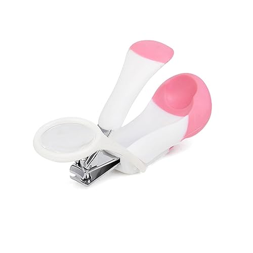 BAZEITFLOW Nagelknipser für Kleintiere mit Lupe Krallenschere für Igel Hamster Kaninchen und Meerschweinchen Rutschfester Griff Federmechanismus Langlebiges Haustierpflege Zufällige Farbe von BAZEITFLOW