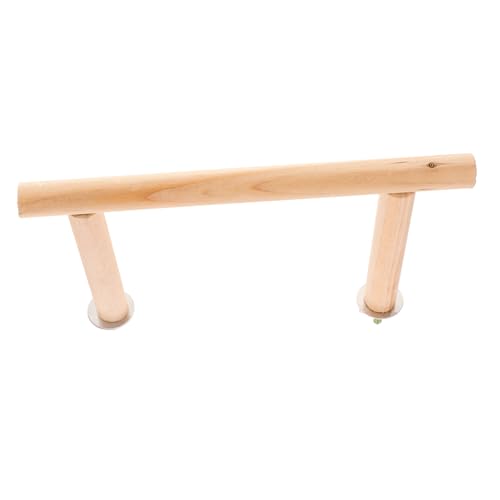 BAZEITFLOW Natürliche Vogelstange aus Holz Parrot Perch Vogelkäfig Zubehör Stabile Sitzplattform für Papageien Sittiche und Kleine Vögel Einfach zu Montieren Spiel und Trainingsständer von BAZEITFLOW