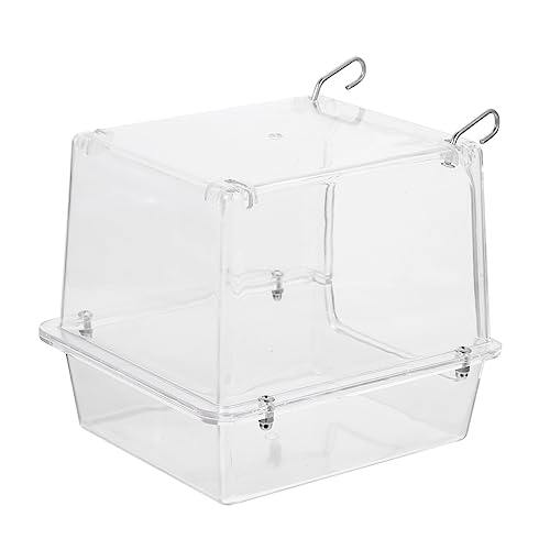 BAZEITFLOW Vogelbadewanne Für Käfige Leicht Sicher Für Wellensittiche Papageien Andere Kleine Vögel Einfache Montage Und Pflege Für Sommerbäder Und Winter-sandbäder von BAZEITFLOW