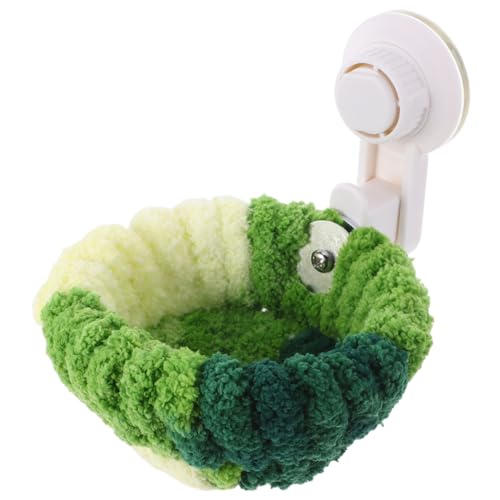 BAZEITFLOW Papageiennest Papagei Hängenest Nistbett Für Nymphensittiche Vogelnest Für Den Winter Plüsch-vogelhaus Für Käfig Winter Warmes Vogelnest Vogelzubehör Vogelkäfignester Plastik Green von BAZEITFLOW