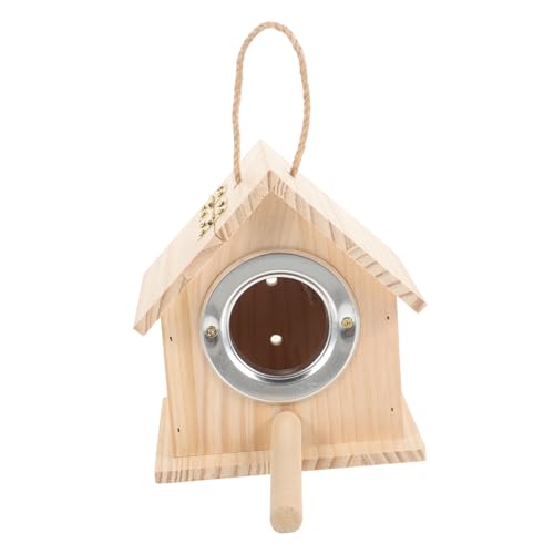 BAZEITFLOW Parakeet Nistkasten aus Holz Wetterfeste Brutbox für Kleine Vögel Warmes Vogelhaus Aufhängen Schutz vor Kälte und Raubtieren Geeignet für Sittiche und Garten BAZEITFLOW Parakeet Nistkasten aus Holz Wetterfeste Brutbox für Kleine Vögel Warmes Vogelhaus Aufhängen Schutz vor Kälte und Raubtieren Geeignet für Sittiche und Garten von BAZEITFLOW