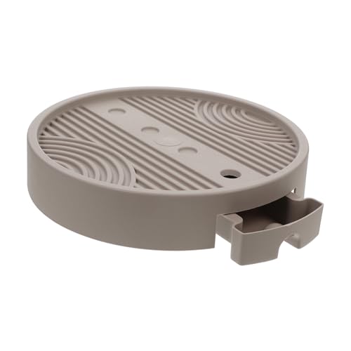 BAZEITFLOW Pflanzgefäß Auf Rädern Mobiles Blumentopftablett Blumentopfregal Mit Rollen Blumentopfbeweger Mobiler Blumenständer Blumentopfrad Blumentopftablettwagen Pp Light Brown von BAZEITFLOW