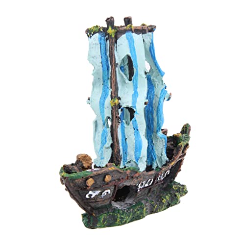 BAZEITFLOW Piratenschiff-Ornamente Aquarium Schiffsverzierung Tank Aquariumlandschaftsdekor Aquarium-Segelboot Dekorationen bastelsachen Aquarium Ornamente Aquarium Aquariumdekoration Blau BAZEITFLOW Piratenschiff-Ornamente Aquarium Schiffsverzierung Tank Aquariumlandschaftsdekor Aquarium-Segelboot Dekorationen bastelsachen Aquarium Ornamente Aquarium Aquariumdekoration Blau von BAZEITFLOW