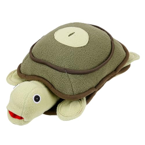BAZEITFLOW Plüsch schnüffeltier Schildkröte Hundespielzeug für Welpen Flauschiges Kuscheltier für Interaktives und Stärkung der Bindung Kreatives Pet Playing Toy in Grün von BAZEITFLOW