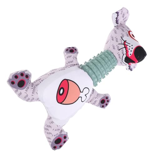 BAZEITFLOW Plüschtier Hundespielzeug Cartoon Form Beißfestes Kauspielzeug für Kleine Hunde Interaktives Beruhigendes Kuscheltier für Zahnpflege und Entspannendes Spiel von BAZEITFLOW