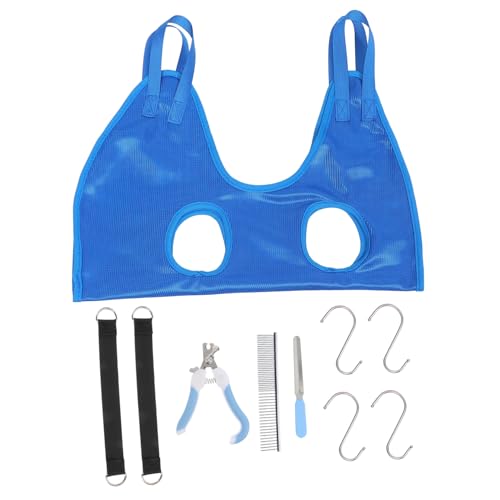 BAZEITFLOW Professionelle Haustierpflege Hängematte für Katzen und Kleine Hunde Stabiler Nageltrimmer Halter Praktisches Nagelpflegeset für Sicheres Krallenschneiden zu Hause von BAZEITFLOW