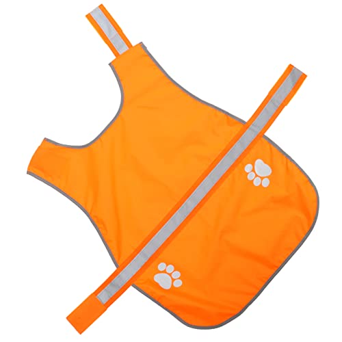 BAZEITFLOW Reflektierende Hundeweste Fluoreszierendem Hochsichtbare Sicherheitsweste für Haustiere aus Wasserdichtem Oxford für Kleine Hunde und Outdoor Aktivitäten von BAZEITFLOW