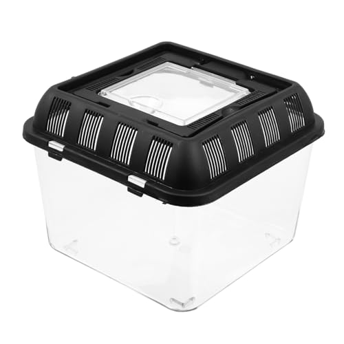 BAZEITFLOW Reptil Fütterungsbox Tragbare Reptilienbehälter für Spinnen und Kleine Haustiere mit Guter Belüftung und Lichtübertragung für Zucht und Transportxx BAZEITFLOW Reptil Fütterungsbox Tragbare Reptilienbehälter für Spinnen und Kleine Haustiere mit Guter Belüftung und Lichtübertragung für Zucht und Transportxx von BAZEITFLOW