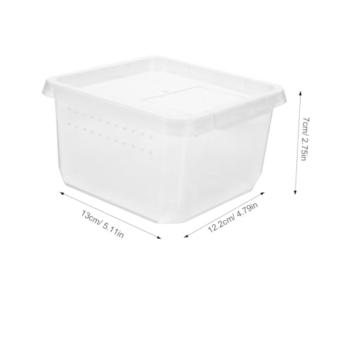 BAZEITFLOW Reptilien Fütterungsbox mit Belüftung Leichter Tragbarer Aufzuchtbehälter für Spinnen Eidechsen Kleine Schildkröten und Frösche Kompakte Insekten Zuchtbox Vielseitige BAZEITFLOW Reptilien Fütterungsbox mit Belüftung Leichter Tragbarer Aufzuchtbehälter für Spinnen Eidechsen Kleine Schildkröten und Frösche Kompakte Insekten Zuchtbox Vielseitige von BAZEITFLOW