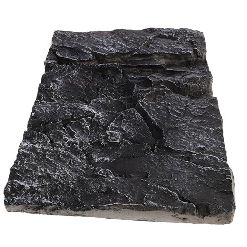 BAZEITFLOW Reptilien Hintergrundplatte Felsoptik Aquarium Terrarium Dekoration Naturgetreu UV Beständig Frei Zuschneidbar für Eidechsen Schildkröten und von BAZEITFLOW