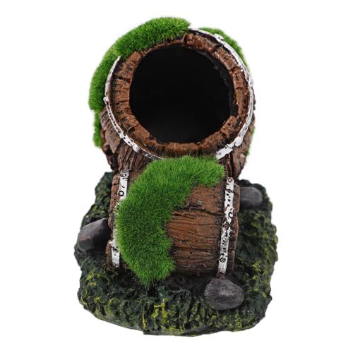 BAZEITFLOW Resin Aquarium Dekoration Fischversteck Langlebiges Harz Ornament Wasserbeständig Naturgetreu Geeignet für Süß und Aquarien Dekoratives Versteck für Fische Pflegeleicht von BAZEITFLOW