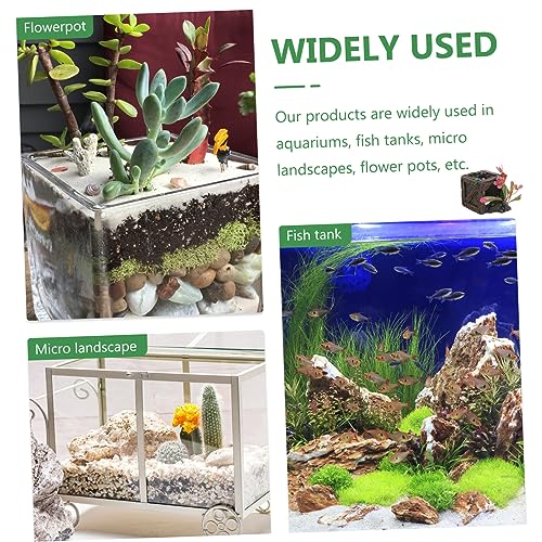 BAZEITFLOW Resin Aquarium Höhle Versteck Ornament Fischtank Dekoration Langlebig Glatt Oberfläche Flachboden Geeignet für Aquarienlandschaft Fish Tank Landscape von BAZEITFLOW