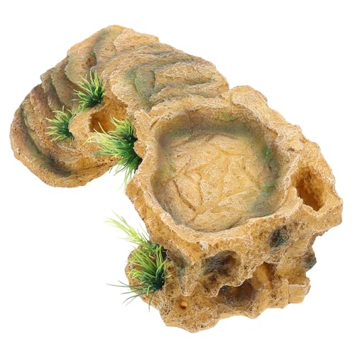 BAZEITFLOW Schildkrötenhöhle aus Resin Reptilien Unterschlupf und Sonnenplattform Robustes Versteck für Terrarium Kleines Leichtes Habitat Zubehör für Wasserschildkröten und Echsen BAZEITFLOW Schildkrötenhöhle aus Resin Reptilien Unterschlupf und Sonnenplattform Robustes Versteck für Terrarium Kleines Leichtes Habitat Zubehör für Wasserschildkröten und Echsen von BAZEITFLOW