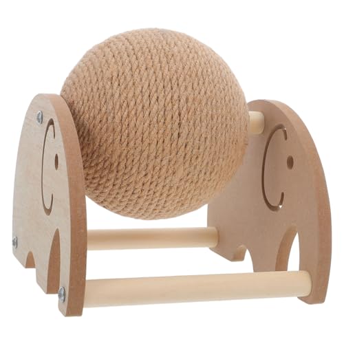BAZEITFLOW Sisal Kratzball mit Ständer Handgewickeltes Katzenspielzeug für Kleine Katzen und Haustiere Einzigartiges Hohles Design Platzsparend Fördert Kratzen Klettern und Bewegung BAZEITFLOW Sisal Kratzball mit Ständer Handgewickeltes Katzenspielzeug für Kleine Katzen und Haustiere Einzigartiges Hohles Design Platzsparend Fördert Kratzen Klettern und Bewegung von BAZEITFLOW
