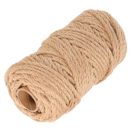 BAZEITFLOW Sisal Seil Kratzbaum Strapazierfähiges Flexibles Katzenspielzeug Ersatzseil DIY Sisal Kletterrahmen Material Natürliche Langlebige Katzenkratzbaum Schnur Khaki Farbe von BAZEITFLOW